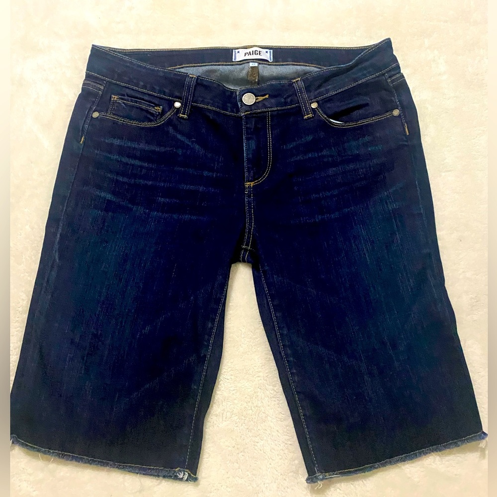 Paige Bermudas Shorts Dark Blue Size 29